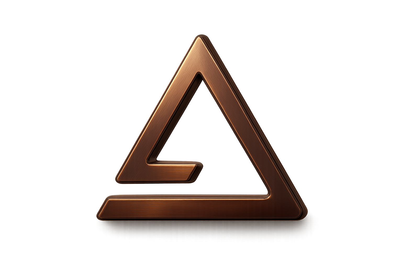 make a modern luxery bronze symbol and make it png