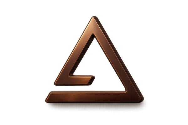 make a modern luxery bronze symbol and make it png